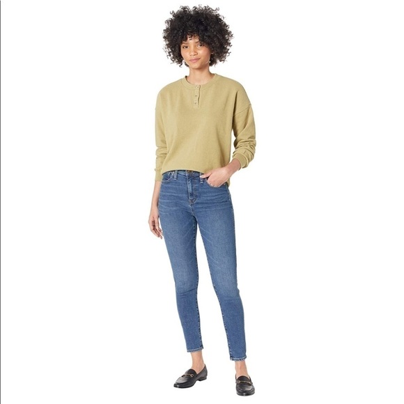 NWT Madewell Women's 10'' High Rise Skinny Jeans, Wendover, Blue, 31 - Picture 1 of 8